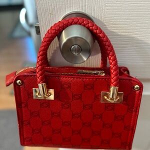 Bebe red little purse